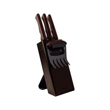 Imagem de Kit para Churrasco em Aço Inox Escurecido com 05 Peças - Tramontina