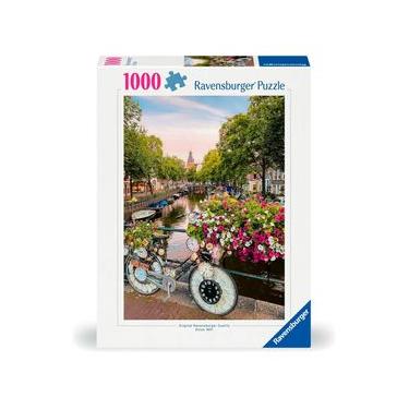 Imagem de Puzzle 1000 peças Bicicleta em Amsterdam - Importado - Ravensburger 12000780