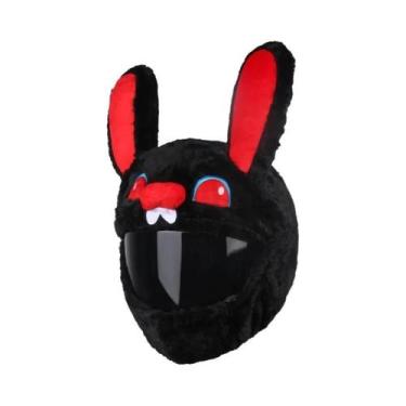 Imagem de Capa Protetora De Capacete De Pelúcia Fluffy Para Motocicleta, Proteçã