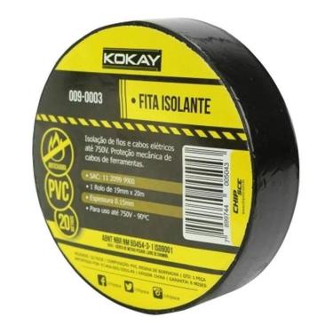 Imagem de Fita Isolante Preta Anti-Chama 20M Chipsce