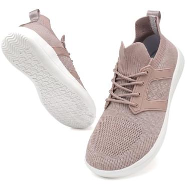 Imagem de CFVKPT Tênis de corrida masculino Barefoot tamanho 36-44, Caqui, 7 Wide