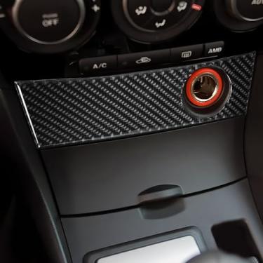 Imagem de BETTERHUMZ Compatível com Mazda 3 Axela 2004 2005 2006 2007 2008 2009 Mazdaspeed 3 Fibra de Carbono Painel de Console Central Guarnição Decalque Adesivo Interior do Carro Acessórios de Tuning