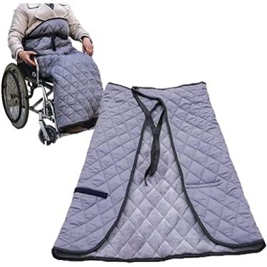 Imagem de YYBOES Cobertor de perna de cadeira de rodas, capas quentes para cadeira de rodas, capa de inverno à prova de vento para cadeira de rodas para adultos capas quentes para cadeira de rodas aconchegante
