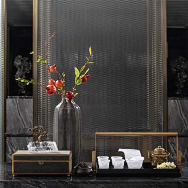 Imagem de YYBOES Vaso de vidro para flores, vaso de flores para flores, vaso de vidro minimalista criativo nórdico, sala de estar, mesa de jantar, arranjo de flores e ornamentos decorativos hidropônicos de