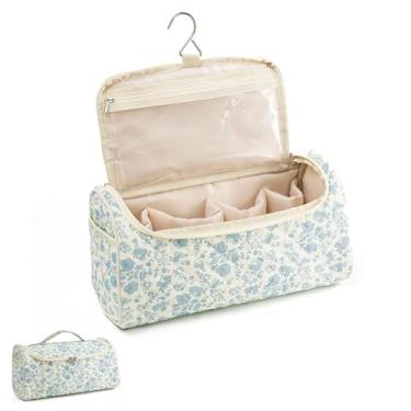 Imagem de idoltimes Bolsa de viagem acolchoada para ferramentas de cabelo, estojo organizador portátil fofo com gancho para pendurar, compatível com o modelador de cabelo Dyson, acessórios para modelador de