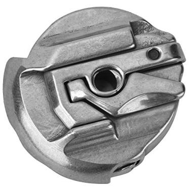 Imagem de Ainoli caixa de bobina para máquina de costura, metal prateado, acessório de máquina de costura plana, adequado para Singer 221 222 301