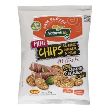Imagem de Mini Chips Arroz Integral e Milho Natural Life - Sabor Presunto - Sem Glúten - 35g