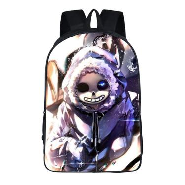 Imagem de Mochila escolar Undertale Anime School Polyester 29x16x42cm