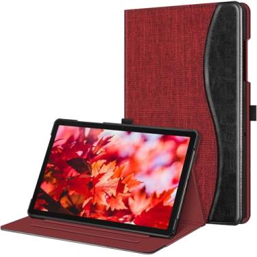 Imagem de FINTIE Capa Para Samsung Galaxy Tab A9 Plus/A9+ 5G 11" Modelo 2023 (Sm-X210/X216/X218), Suporte Traseiro Inteligente Com Visualização Multiângulo E Bolso Ativação/Repouso Automático, Cor Vinho