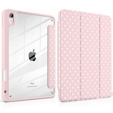 Imagem de Yebiseven Capa para iPad A16 11ª geração 11 polegadas 2025 / iPad 10ª geração 11 polegadas 2022 - com suporte para lápis, traseira rígida transparente à prova de choque, suporte ajustável, despertar