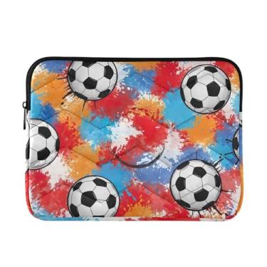 Imagem de Bola de futebol Splashs, capa para laptop, capa para dispositivo eletrônico portátil, média