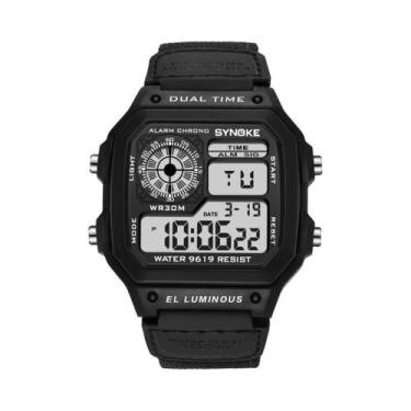 Imagem de Relógio Digital Militar Masculino Para Atividades Ao Ar Livre, À Prova