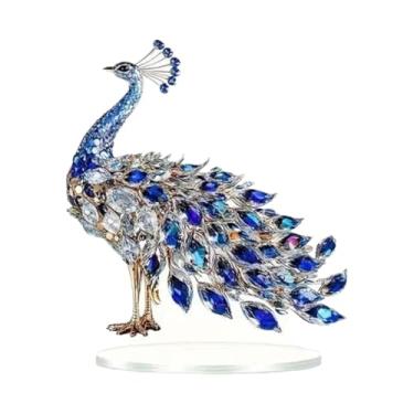 Imagem de Nishiyuenyi Enfeite de Pavão 2D, Decoração Moderna para Mesa, Ideal para Lembrancinhas de Festa, Presentes E Escritório.
