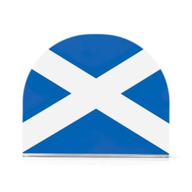 Imagem de Porta-guardanapos de bandeira cruzada Scotland Saint Andrews para mesa, 1 pacote, suporte de guardanapo ao ar livre, suporte de guardanapos de papel