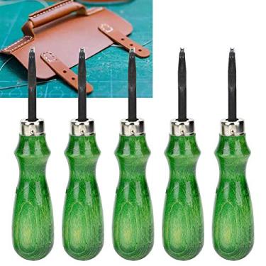 Imagem de Generic Ferramenta Profissional de Artesanato de Couro Chanfrador de Liga de Aço, Ferramenta de Corte de Borda Durável para Chanfro de Borda de Couro, para Profissionais de Artesanato de , Verde (liga de aço 5)