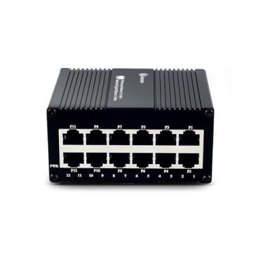 Imagem de atroodac Atroodac 12 Portas Gigabit Mini Switch Ethernet Switch De Rede Não Gerenciado Com Eficiência Energética Otimização De Tráfego Divisor Ethernet Ip40 Metal Resistente Montagem Em Parede Backp