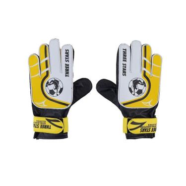 Imagem de Luva de Goleiro Infantil Three Stars Palma Amarelo - 0401-Masculino
