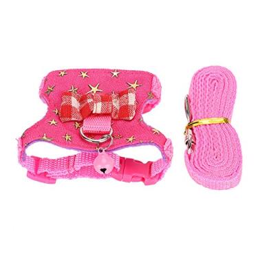 Imagem de Generic Conjunto de ArnêS para Caminhada para Animais de Estimação Conjunto de Trela Confortável para Animais Pequenos Atividades Ao Ar Livre Adequado para Furão Chinchila Esquilo Suprimentos para (M)