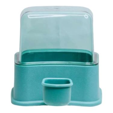 Imagem de Bebedouro Automático para Cães e Gatos Pequeno Porte 2,3L com Filtro de Carvão Ativado Antigotejamento(Verde)