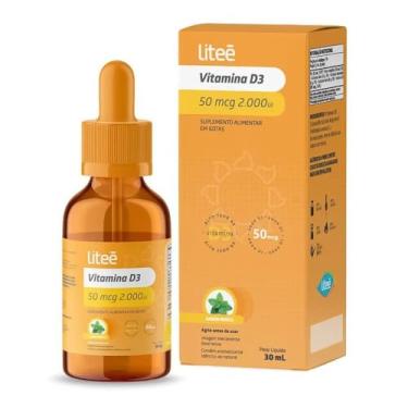 Imagem de Vitamina D3 50mcg 2.000UI Gotas 30ML Menta Litee Farma