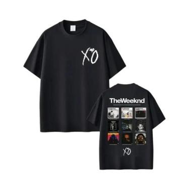 Imagem de Camiseta Gráfica Unissex Hip Hop the Weeknd Xo Álbum 2025 Moda Harajuk