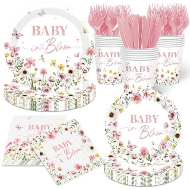 Imagem de Meuqeaju Talheres de flores para bebês (rosa)