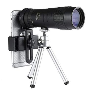 Imagem de Telescópios 8-40x40 Telescópio monocular compacto retrátil à prova d'água Bak4 Professional HD ED vidro com tripé suporte de telefone Telescópios