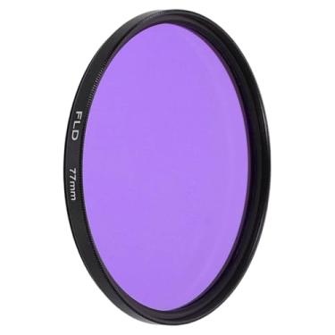 Imagem de PATIKIL Filtro de lente FLD de 77 mm, filtros fluorescentes, resina óptica de arranhões, acessórios de correção de cor para lente de fotografia de câmera, roxo