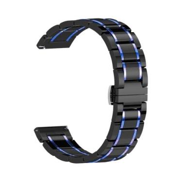 Imagem de Pulseira De Cerâmica E Metal De 22mm Para Samsung Gear S3, Huawei GT5,