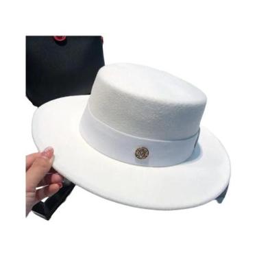 Imagem de Chapéus Fedora Elegantes Femininos Com Laço, Chapéus Panamá Para Vesti