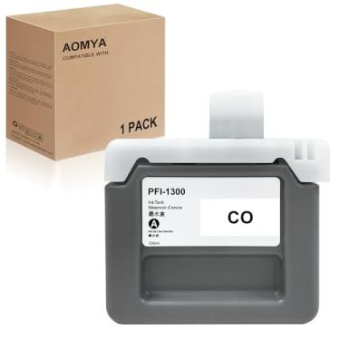 Imagem de Aomya Cartucho de tinta 330ML PFI-1300 compatível com Canon PFI-1300 Pigment Ink Tank para impressora imagePROGRAF PRO-2000 PRO-2100 PRO-4000S PRO-4100 PRO-6000S PRO-6100 (CO,0821C001AA)