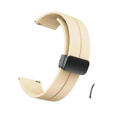 Imagem de Pulseira De Silicone Magnética De 20 22mm Para Garmin Venu HUAWEI WATC