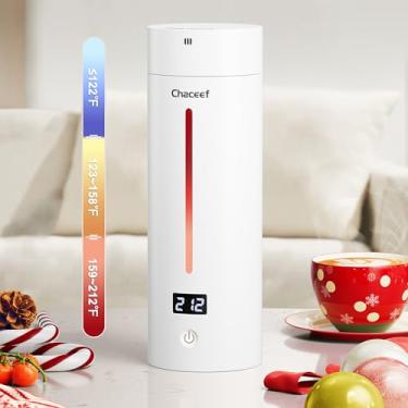 Imagem de CHACEEF Chaleira De Viagem , Elétrica Portátil, 350Ml Pequena Com 5 Predefinições Variáveis, Caldeira Água Quente Aço Inoxidável 304 Desligamento Automático E Proteção Contra Fervura A Seco,