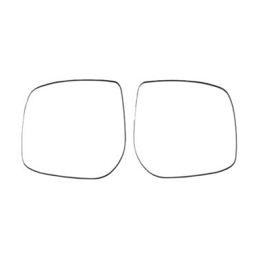Imagem de Substituição espelhos laterais exteriores do carro lente reflexiva espelho retrovisor lentes de vidro compatível com toyota corolla/corolla ex 2007-2013(A pair heating)