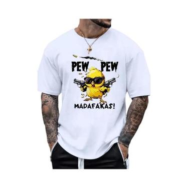 Imagem de Camiseta De Algodão Masculina plus Size Para O Verão Com Estampa De Pá