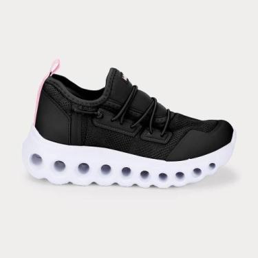 Imagem de Tênis Infantil Bibi Roller Sport Preto com Rosa, 32