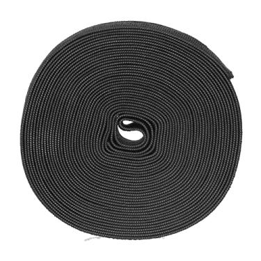 Imagem de Faixa elástica de casa de botão elástica durável multiuso faixas de borracha para uso em escritório doméstico Acessórios de roupas Ferramenta de organização doméstica 5 m 5,5 (Preta)