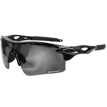 Imagem de Óculos de Sol Masculino Esportivo Polarizado Spaceman X Radar Preto UV400 para Ciclismo e Atividades Outdoor