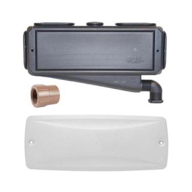 Imagem de Kit Caixa de Passagem Split POP + Tampa Split POP TPP003 + Luva PVC Ro