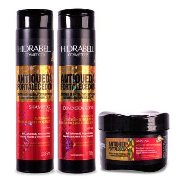 Imagem de Shampoo Condicionador e Máscara Antiqueda Fortalecedor Hidrabell Trata
