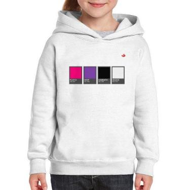 Imagem de Moletom Infantil Rock Color Guide - Foca na Moda, Branco, 10