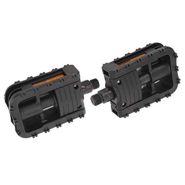 Imagem de Hapivida Pedais de bicicleta, pedais de plataforma de bicicleta de nylon preto, vintage, dobrável, antiderrapante, para bicicleta de montanha, pedais de ciclismo leves para uso ao ar livre, descanso