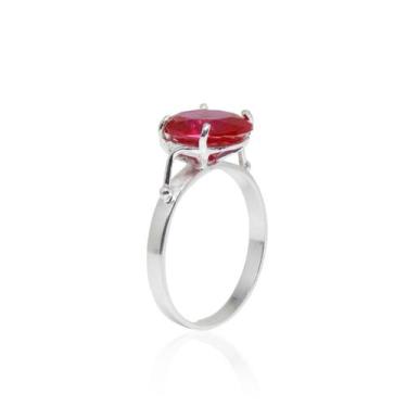 Imagem de Solitário Oval Clássico - Cod 665 - Carlitos Joias, Azul claro, 26