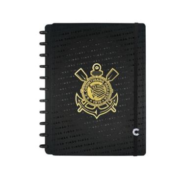 Imagem de Caderno Inteligente Corinthians Fiel Preto - Grande