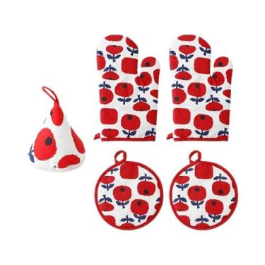 Imagem de Conjunto De Luvas E Protetores De Algodão Reforçado Resistentes Ao Cal