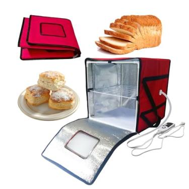 Imagem de Caixa à prova de pão com temperatura controlada, impermeabilizador de massa dobrável com prateleira interna para fermento, pizza, iogurte e Natto – Ideal para assar e cozinhar em casa