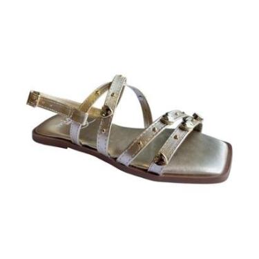 Imagem de Sandália Menina Mini Sua Cia Dourado Gold 9185.52106-Feminino