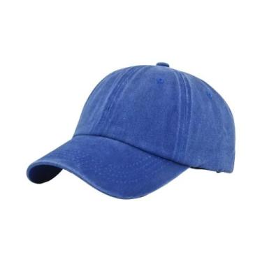 Imagem de Boné Snapback Vintage De Algodão Lavado Para Homens E Mulheres, Cor Só