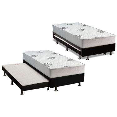 Imagem de Cama Box C/ Aux Conjugado Solteiro Inovaflex Comfort Premium 88x188
