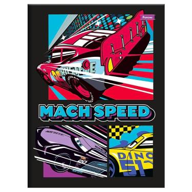 Imagem de Caderno Brochura Capa Dura Universitário Carros 80 Folhas Foroni Estampa 3